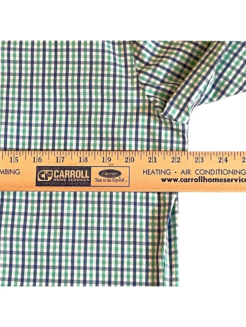 J.Crew Slim Fit Flex Plaid Dress Shirt Men's LG Blue & Green